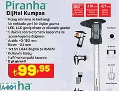 PİRANHA DİJİTAL KUMPAS PİRANHA DİJİTAL KUMPAS